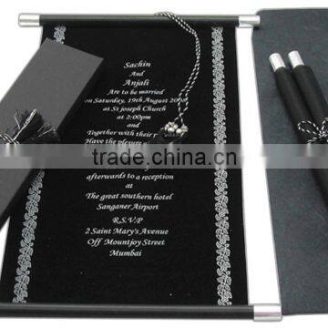 scroll wedding invitations party supplies birthday anniversary invitation scrolls customized wedding cards scroll box invitation