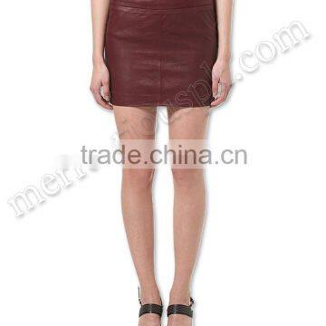 Ladies Stylish Colorful Fashion Leather Skirts