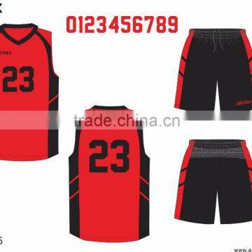 China Newest Design Red Basketball Jersey Wholesale With High Quality