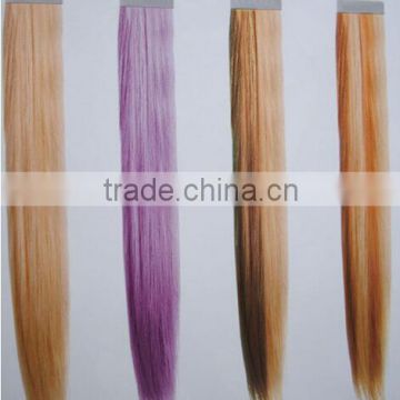 Professional hair factory Various non-remy hair color ring color chart, long straight synthetic hair