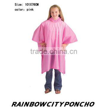 children PE raincoat rain cape poncho