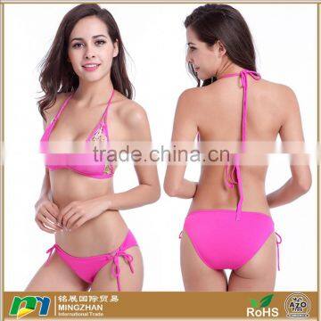 Women's Triangle Bikini Strings Swimwear Bathing Suit