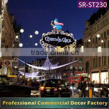 Customize commercial cross street LED Net light decoration for holiday decoration
