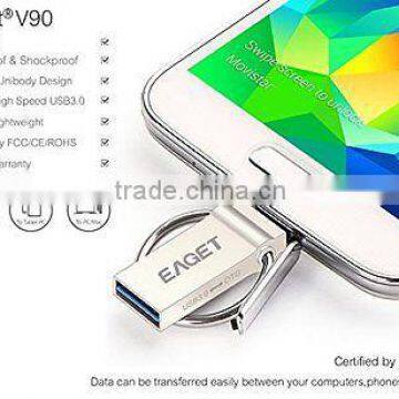 EAGET V90 2nd Gen 64GB USB 3.0 Micro USB OTG Flash Drive for Smartphones New photo-2
