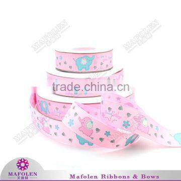 Popular new design competitive price cartoon grosgrain printed ribbon