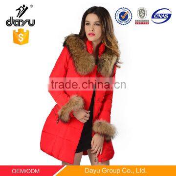 Warm Winter Beauty Jacket Design Fashion Coat Suit Woman, Custom Fur Collar Jacket down coat