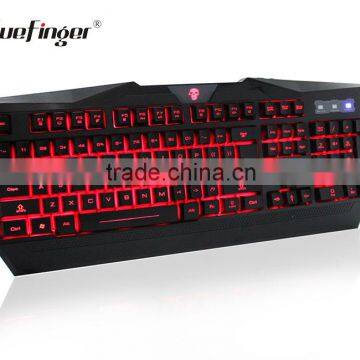 USB Adjustable colored Backlit LED Gaming Keyboard for Laptop Desktop
