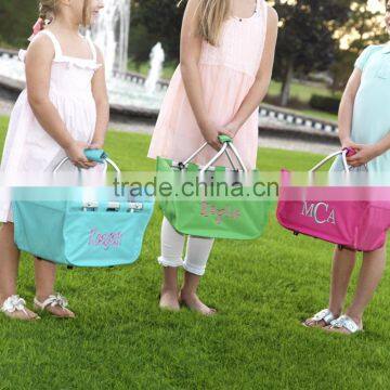 Wholesale Boutique Easter Basket Monogrammable Mini Canvas Market Tote photo-6