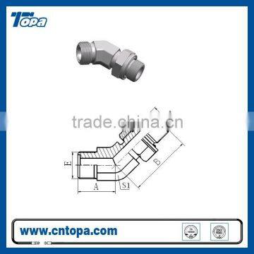 1EH4-OG Metric Adjustable Fitting 45 degree male o-ring/adjustable stud end ISO 6149-2 hydraulic male hose crimping fittings