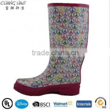 (CH.W107) Rubber safety boots hot new products for 2015 cheap woman rain boots