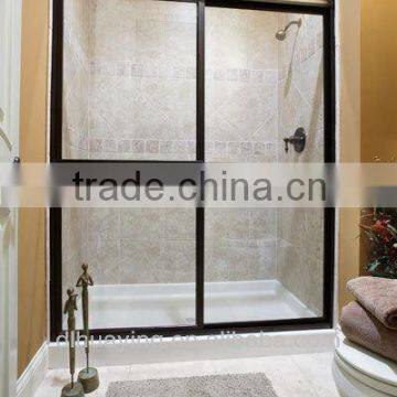 decorative shower room glass