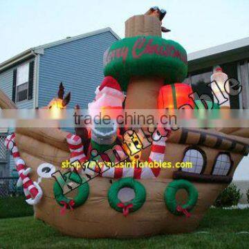 Cute Inflatable Christmas Santa Claus Decoration