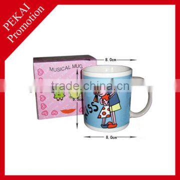 2015 hot selling promotional gift heart shape ceramic couple mug