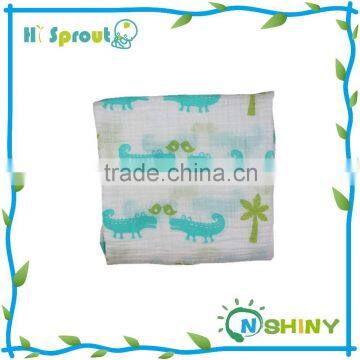 Customized Size Crocodile Design Baby Muslin