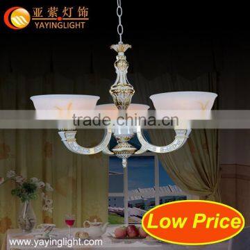 Nordic American country glass chandelier,creative wrought iron restaurant lighting