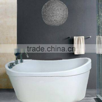 2015 new oval Acrylic ABS soaking bathtub for sanitary ware