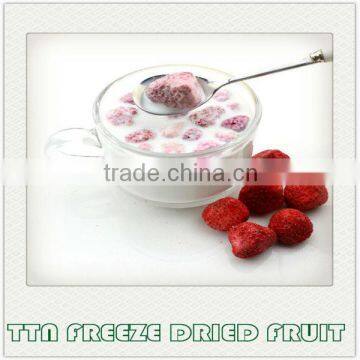 TTN export of Chinese bulk sour low calorie freeze dried fruit strawberry