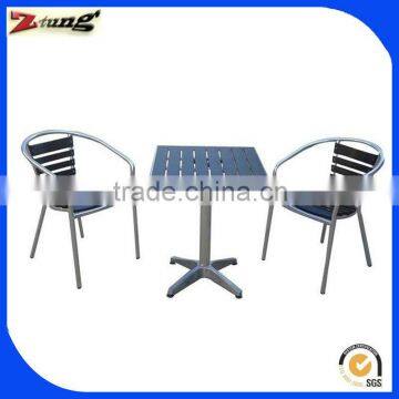 hot sell aluminum polywood patio dining set ZT-1027CT