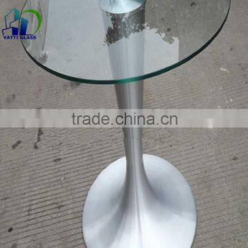 Price customized size tempered table top glass manufacturer