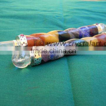 7 CHAKRA BONDED TWISTED HEALING STICK