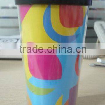 Promotion Double wall plastic Travel Tumbler/Cup - 450ml