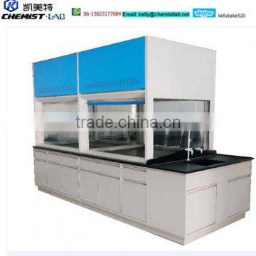 Electro-Galvanized Steel Fabrication Bench-Top Chemical Fume Hood With Sink And Fume Scrubber