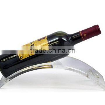 Wine Rack Curved Acrylic Single Bottle Wine Stand