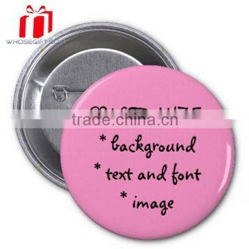 Promotional Round Tin Custom Badges, High Quality Custom Badges