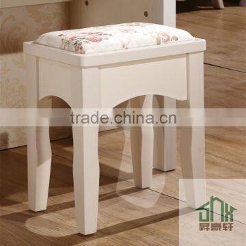 China Manufactory Dressing Stool HA-A# Wooden Dressing Table With Mirror And Stool Fancy Stool For Dressing Table