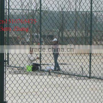 Painted Chain Link Fence/Pvc Stadium Chain Link Fence(China Golden Supplier)