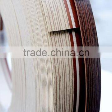 decorative wood grain bicolor PVC edge banding for furniture