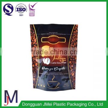 food al foil standing zip lock zipper coffee bag valve