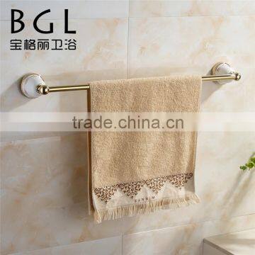 2015 BAOGELI 11724 bathrooms accessories gold finishing zine alloy towel bar