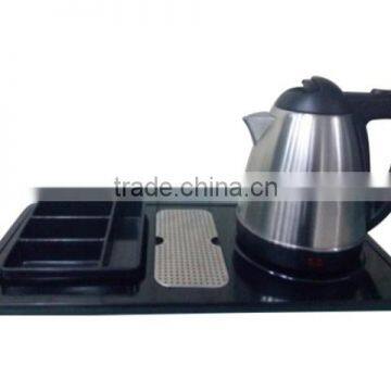 Cordless electric kettle with tray set