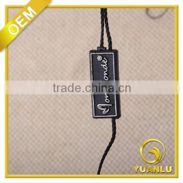 Black Plastic Silver Stamp Seal Tag Debossed Seal Tag