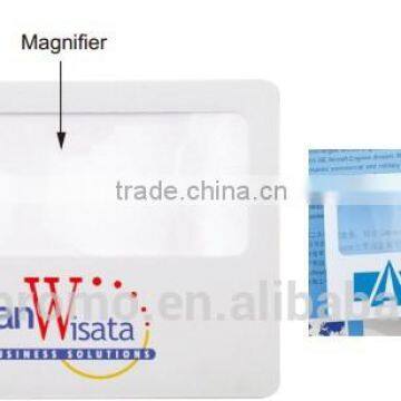 Promotional Credit Card, business card Magnifier