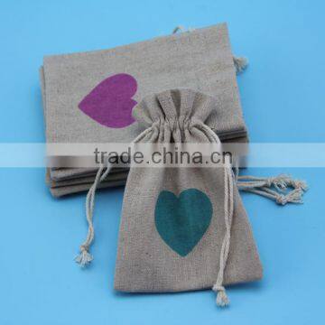 Jute Heart Printed Humidifier Bag