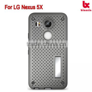 For LG Nexus 5X Net stand case protect well mobile cover high quality alibaba mobile case top supplier in China