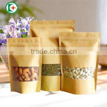 Different size compound zipper lock tea paper bag for food