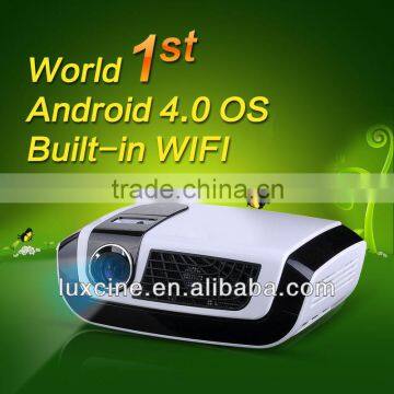 Super bright !!! C7 full hd Android led dlp projector with wifi and DLNA