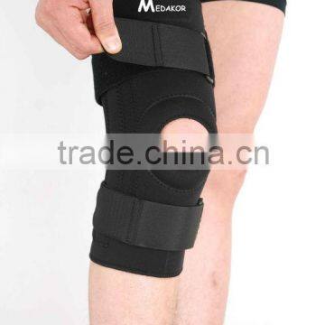 medical black neoprene hinged knee brace