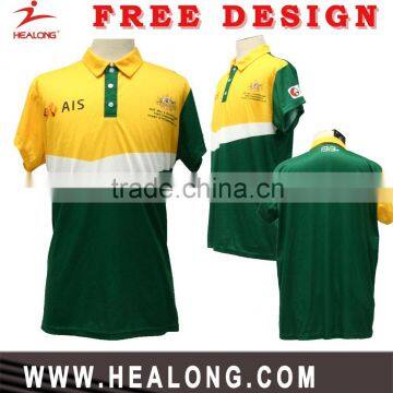 High Quality Custom 100% Polyester Sublimated Polo T-Shirt