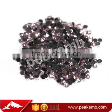 flat back cheap pink loose hot fix rhinestone for garment