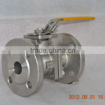 hot sale 2 way stainless steel flange type ball valve factory price