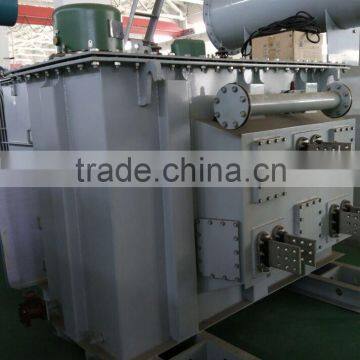Off- circuit tap changing 2200kva three phase arc furnace transformer