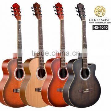 Caravan music acoustic guitar with matt finish for beginner made in China HS4040