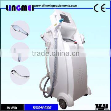 LINGMEI Laser beauty equipment /RF shr+nd yag laser hair and tattoo removal machine