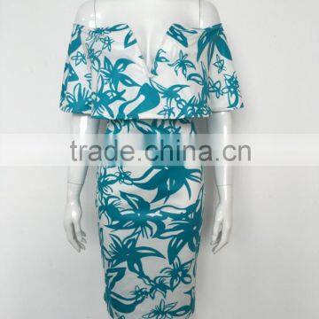 Bonvatt Custom Designed 2017 Digital Print Silk Crepe Satin Dress photo-3