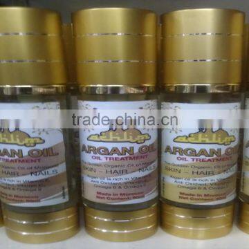 Argan Organic Cosmetic Hair Oil called pressed from Morocco