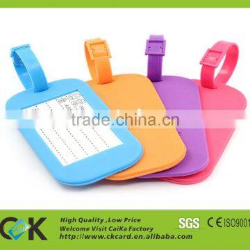 pvc plastic metal luggage tags with elegant design